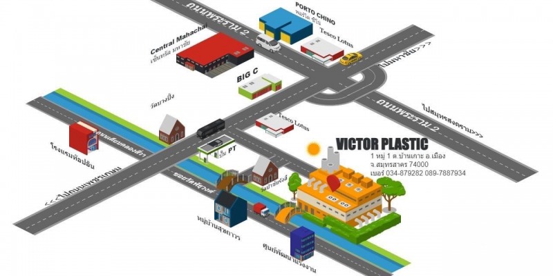 Photo map - โรงงานรับจ้างงานฉีดพลาสติก OEM ตามแบบ ตามสั่ง สมุทรสาคร - วิคเตอร์ พลาสติก Photo map - โรงงานรับจ้างงานฉีดพลาสติก OEM ตามแบบ ตามสั่ง สมุทรสาคร - วิคเตอร์ พลาสติก